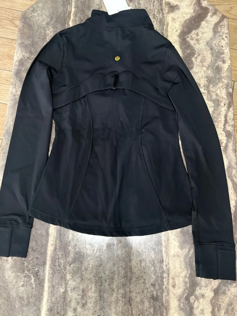 lululemon Black Jacket with Gold Zippers - Picture 2 of 3